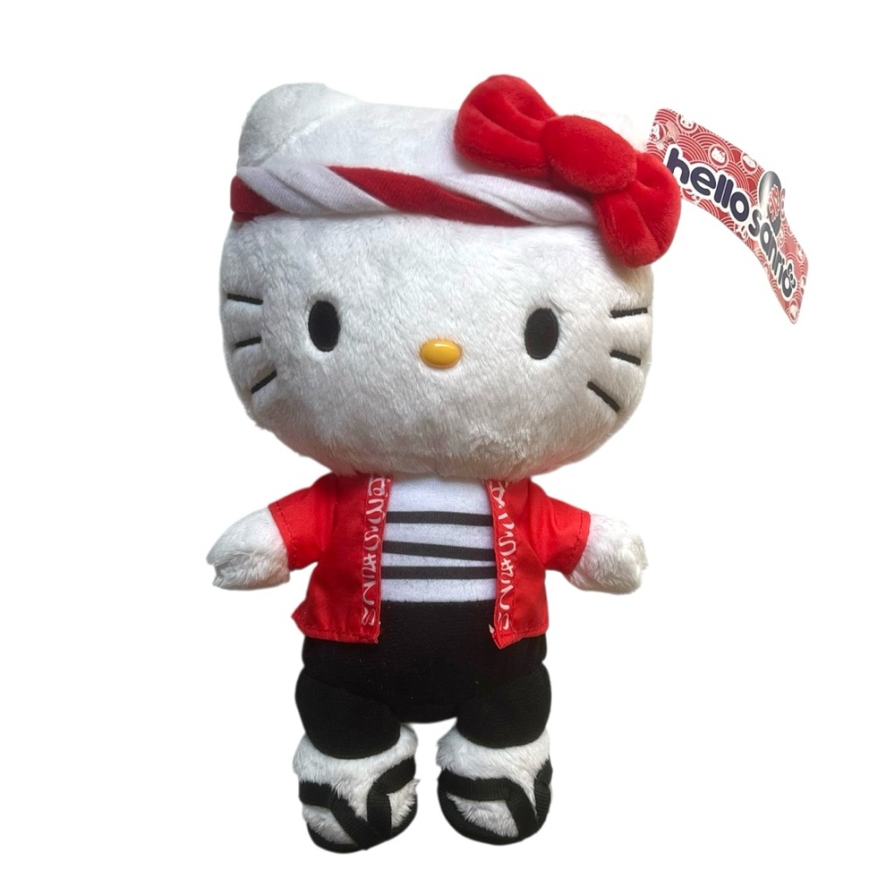 NWT SANRIO HELLO KITTY JAPANESE SUSHI CHEF RARE COLLECTIBLE 10” PLUSH